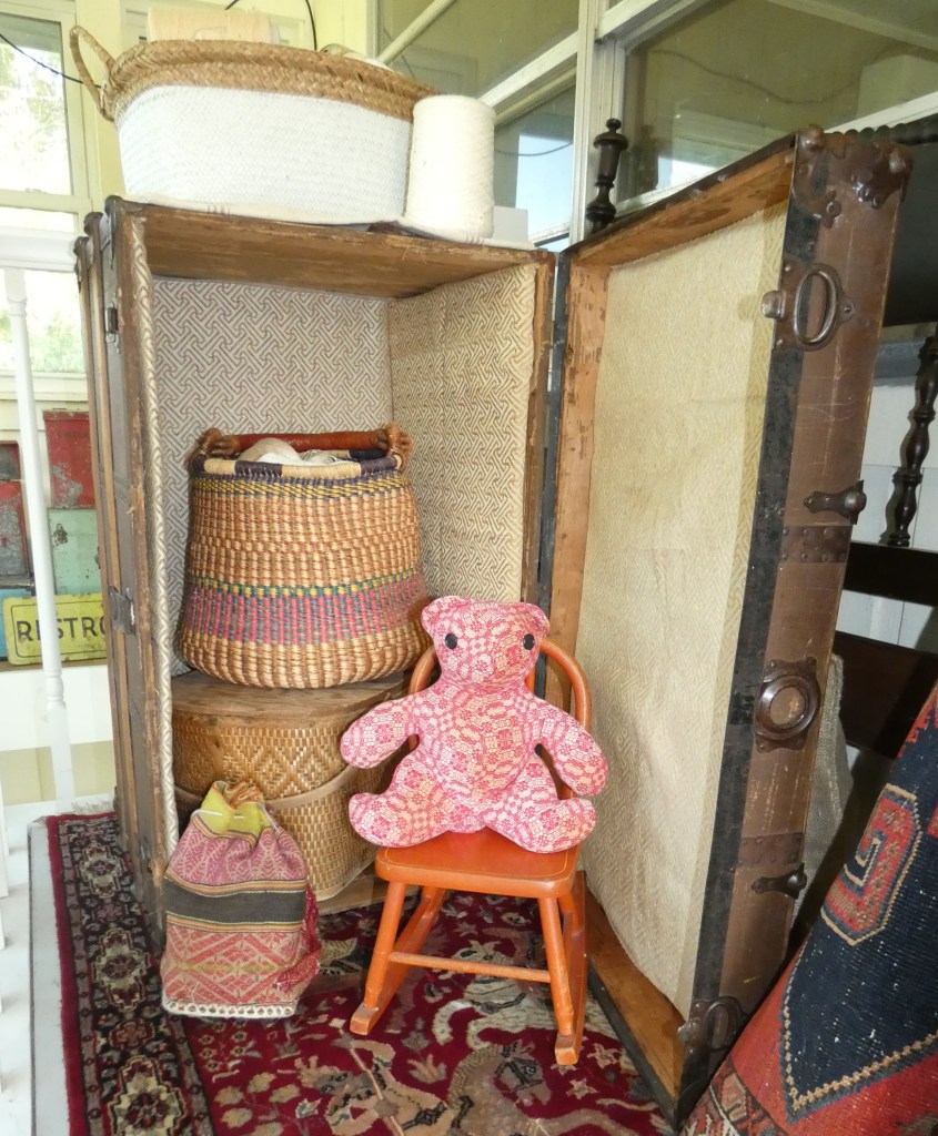 trunk with collectibles