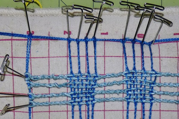 lace squares in progress