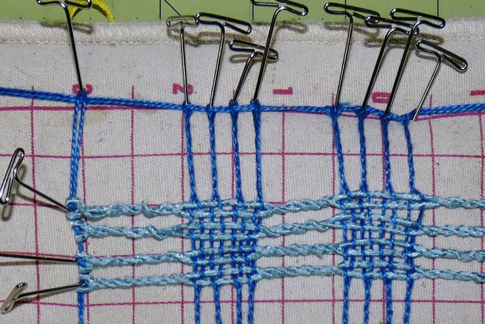 lace squares in progress