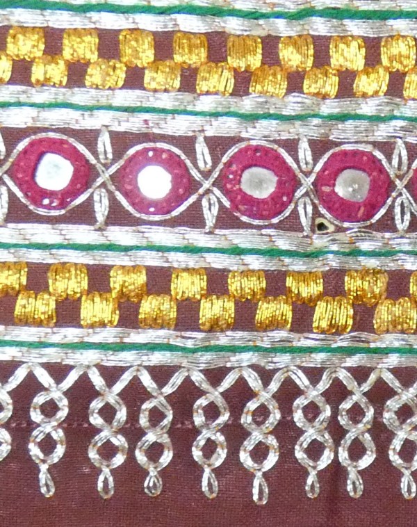 banjara textile with metallic thread