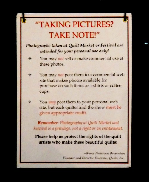 sign explaining permitted photo practice