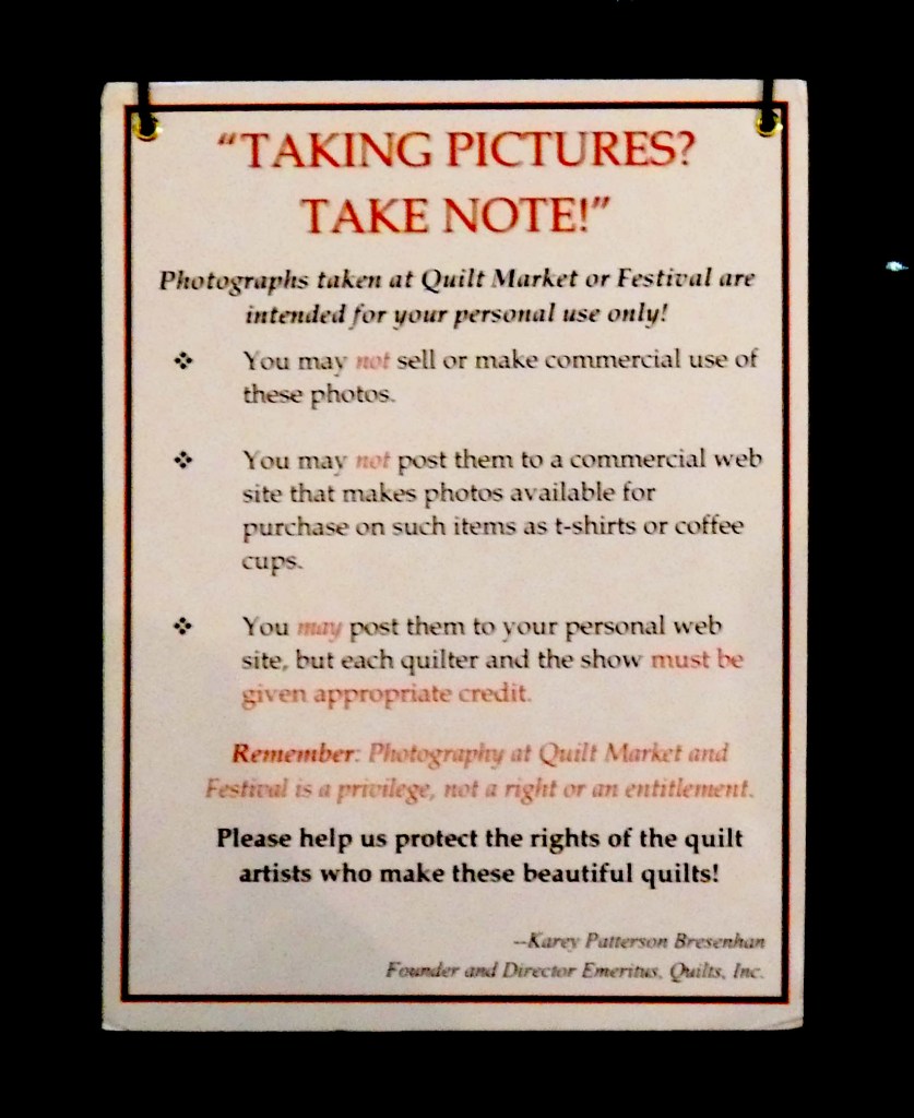 sign explaining permitted photo practice
