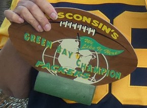 commemorative green bay plaque from 1960s