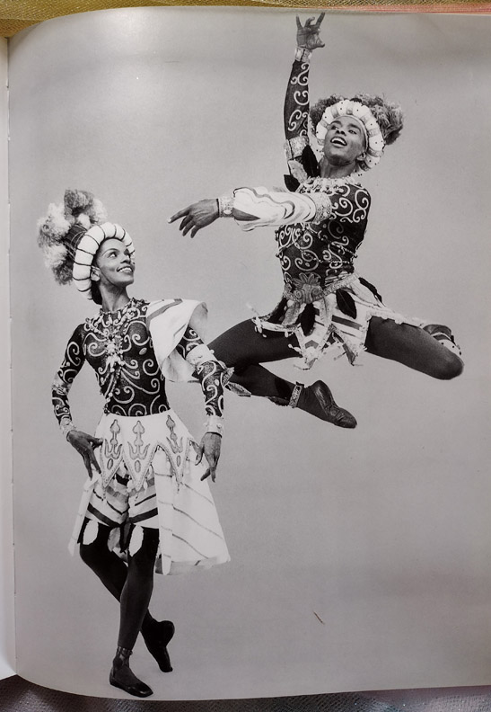 a female and male dancer in ornate dance costume